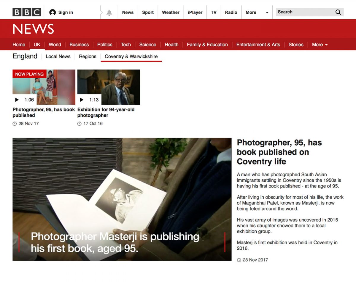 Masterji on the BBC website