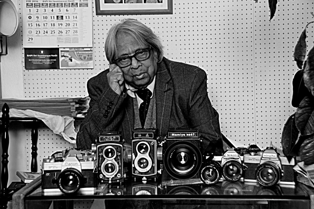 Masterji with his camera collection
